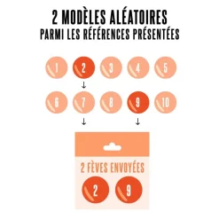 Hot Cerf Dellier Fèves Les Jouets en Bois (x2)