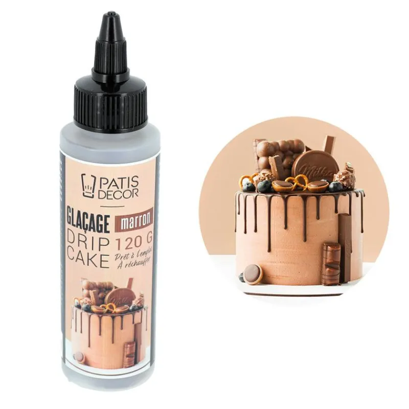 Clearance Cerf Dellier Glaçage pour drip cake marron 120 g