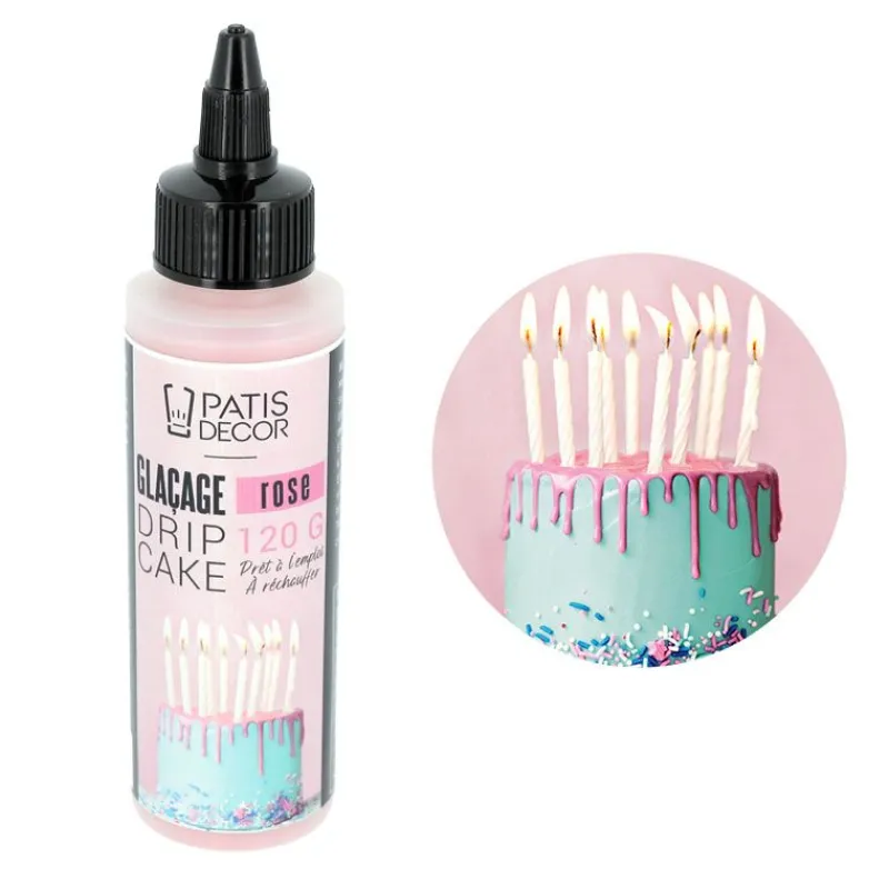 New Cerf Dellier Glaçage pour drip cake rose 120 g
