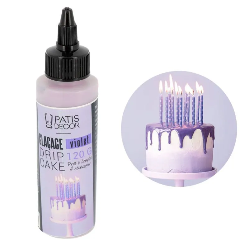 Best Cerf Dellier Glaçage pour drip cake violet 120 g