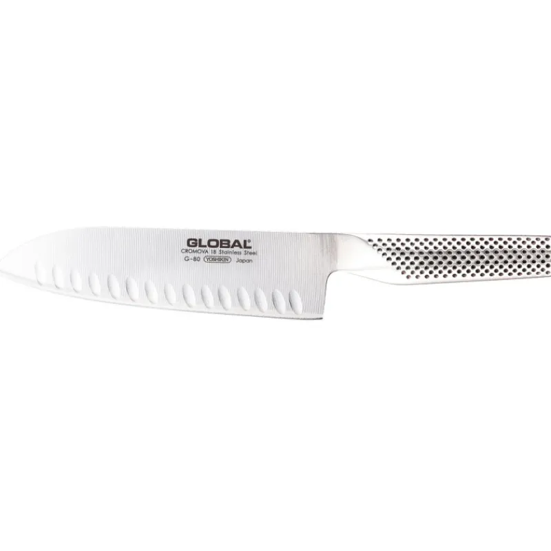 Clearance Cerf Dellier Global série G couteau santoku G80 alvéolé 18 cm