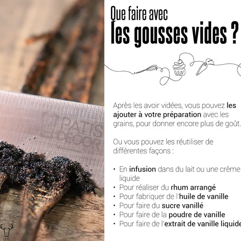 New Cerf Dellier Gousses de vanille Bio (x2)