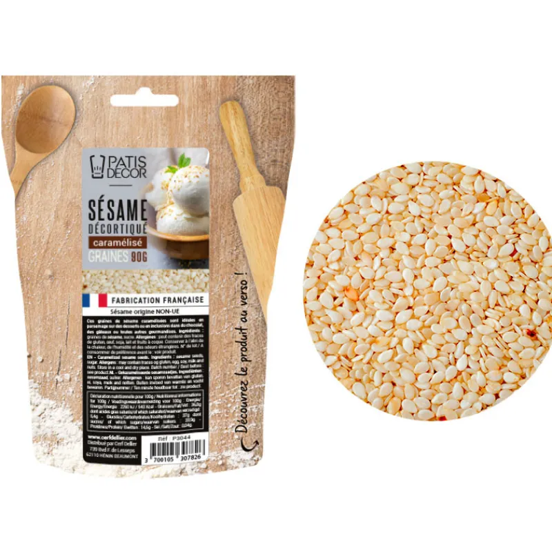 Cerf Dellier Graines de sésame caramélisées 90 g