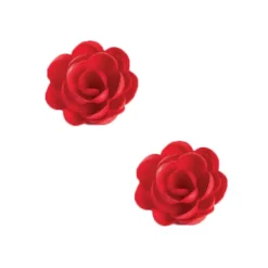 Sale Cerf Dellier Grandes roses rouges en azyme (x 6)
