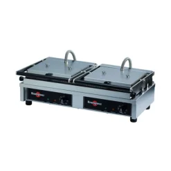 Cerf Dellier Grill double Easy Clean plaques striées