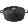 New Cerf Dellier Invicta mijoteuse ovale noire 31 x 26 cm