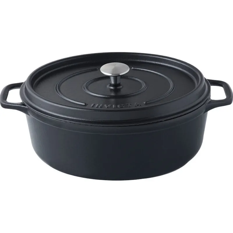 Best Cerf Dellier Invicta mijoteuse ovale noire 35 x 28 cm