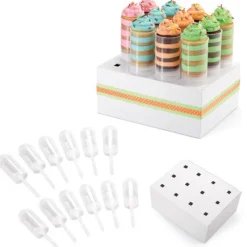 Clearance Cerf Dellier Kit 12 push up cake pops + présentoir Wilton