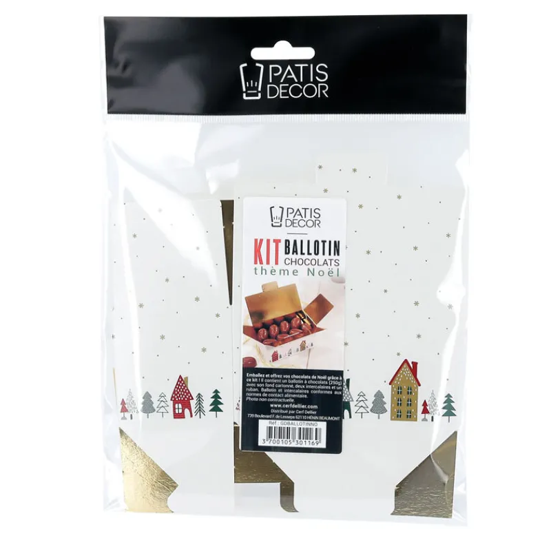 Discount Cerf Dellier Kit ballotin blanc Village de Noël