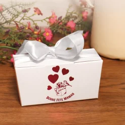 Best Cerf Dellier Kit ballotin chocolats blanc "Bonne fête maman"