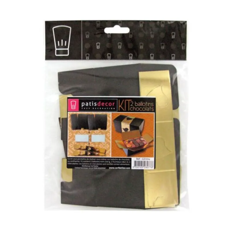 Cerf Dellier Kit Ballotin noir / or (x2)