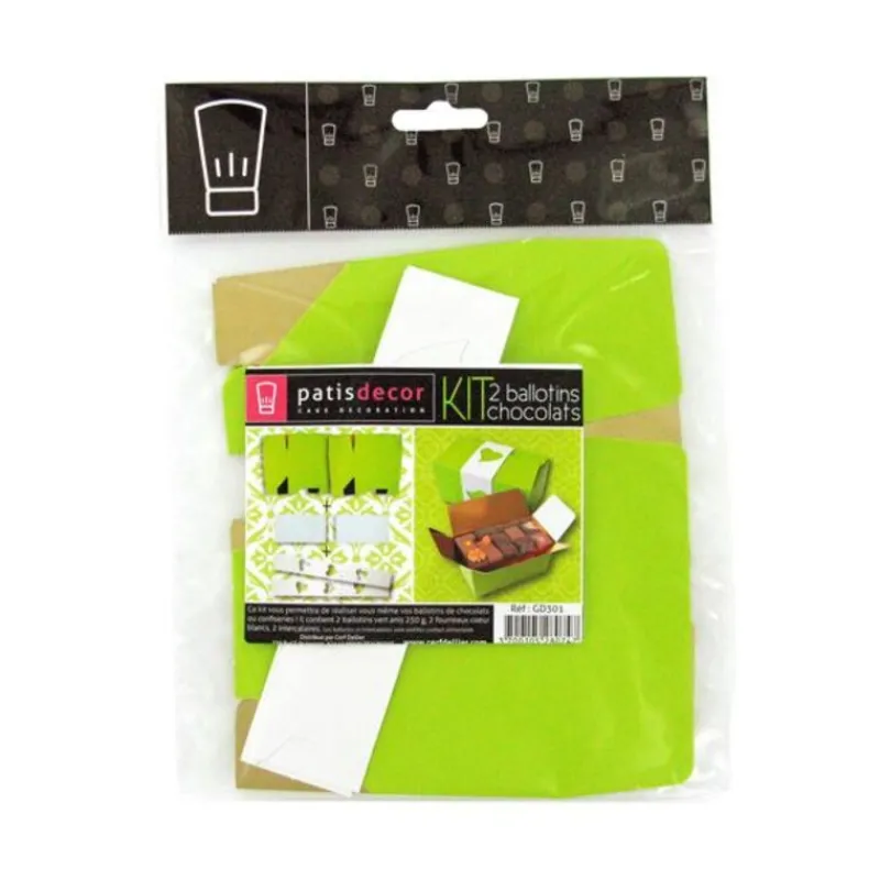 Best Cerf Dellier Kit Ballotin vert / blanc (x2)
