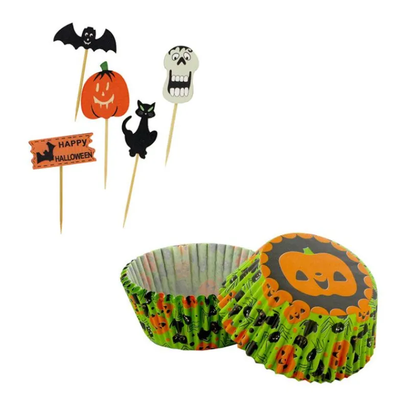 Outlet Cerf Dellier Kit déco cupcakes Halloween