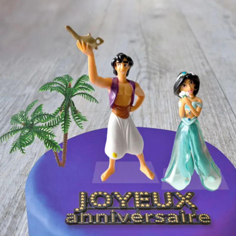 Best Cerf Dellier Kit décor gâteau Aladin et Jasmine