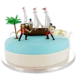 Best Cerf Dellier Kit décor gâteau bateau de pirates