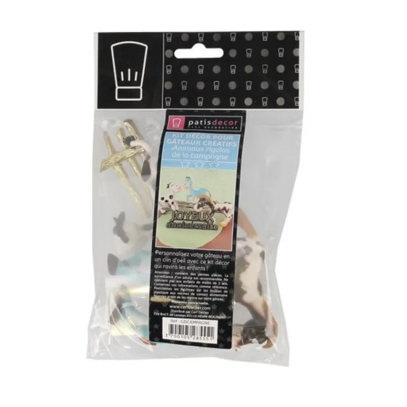 Sale Cerf Dellier Kit décor gâteau Campagne