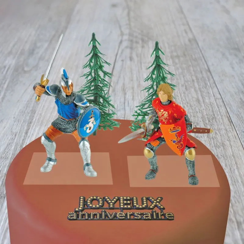 New Cerf Dellier Kit décor gâteau Chevaliers