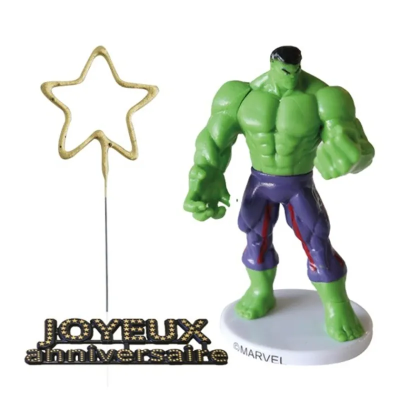 Hot Cerf Dellier Kit décor gâteau Hulk