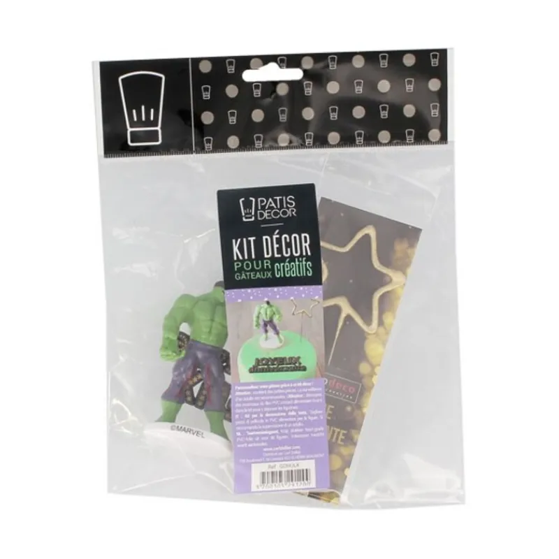 Hot Cerf Dellier Kit décor gâteau Hulk
