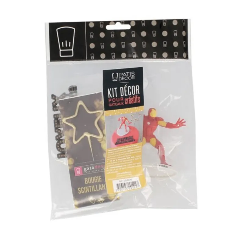 Hot Cerf Dellier Kit décor gâteau Iron Man