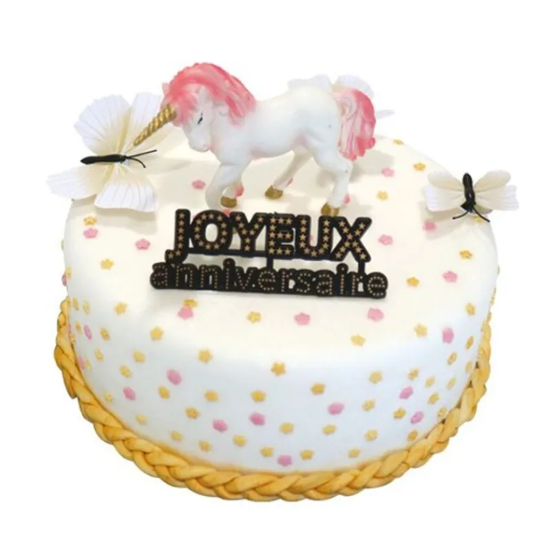 New Cerf Dellier Kit Décor gâteau Licorne