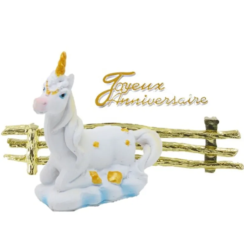 Online Cerf Dellier Kit Décor gâteau Licorne couchée