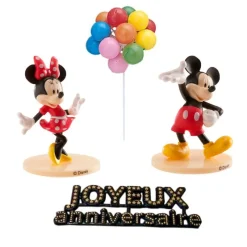 Cerf Dellier Kit décor gâteau Mickey et Minnie
