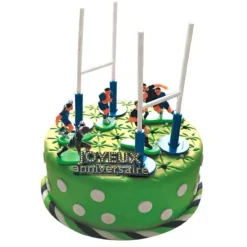 Outlet Cerf Dellier Kit décor Gâteau Rugby
