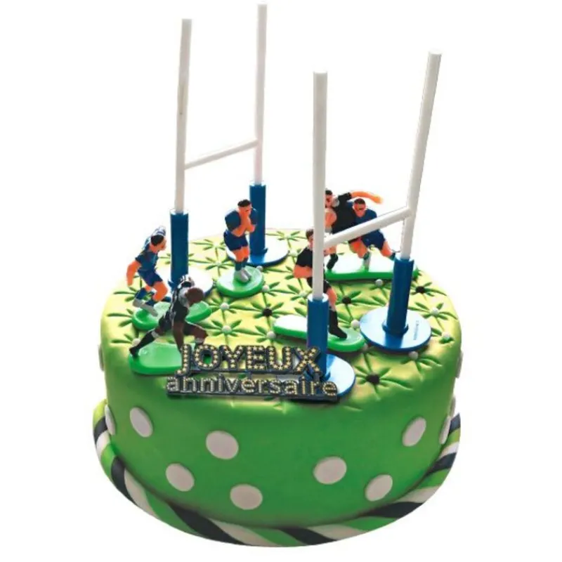 Outlet Cerf Dellier Kit décor Gâteau Rugby
