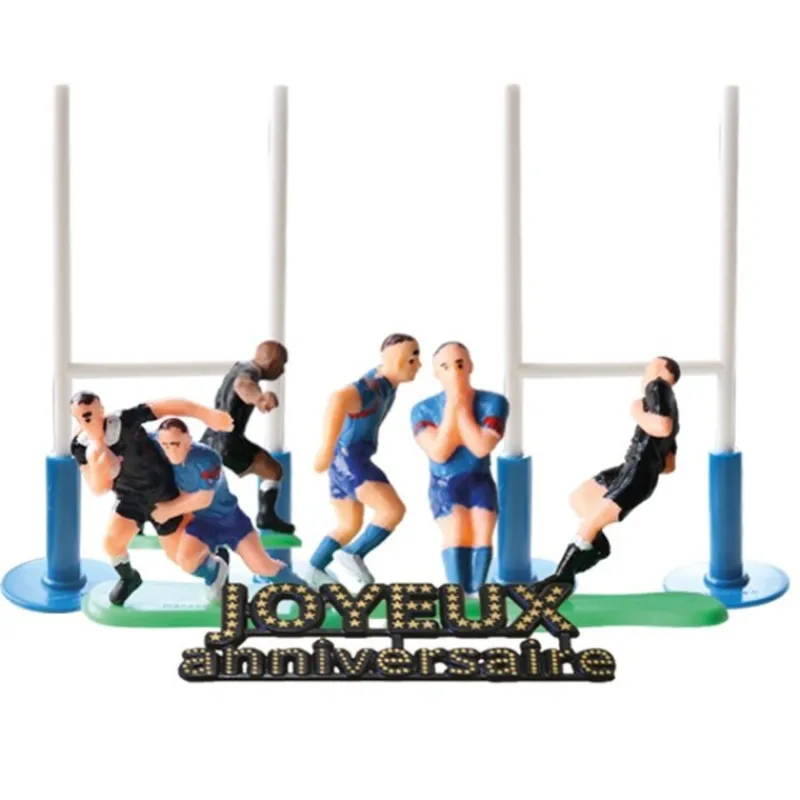Outlet Cerf Dellier Kit décor Gâteau Rugby