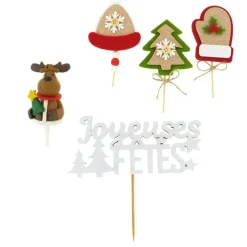 Discount Cerf Dellier Kit décor Noël feutrine et résine