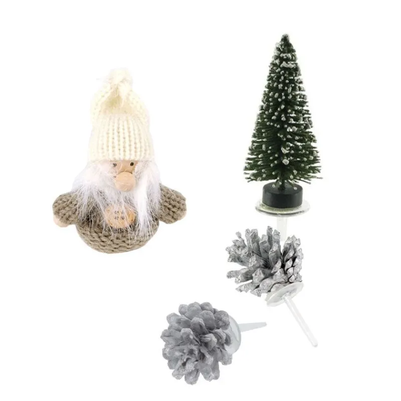 New Cerf Dellier Kit décor Noël lutin gris