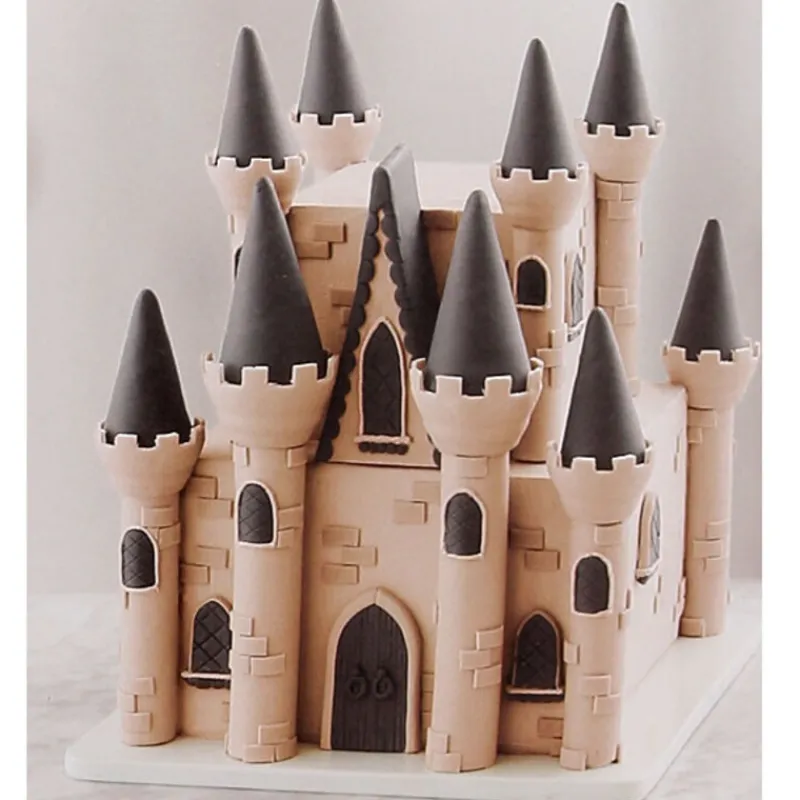 Cerf Dellier Kit de décoration pour gâteau château Wilton