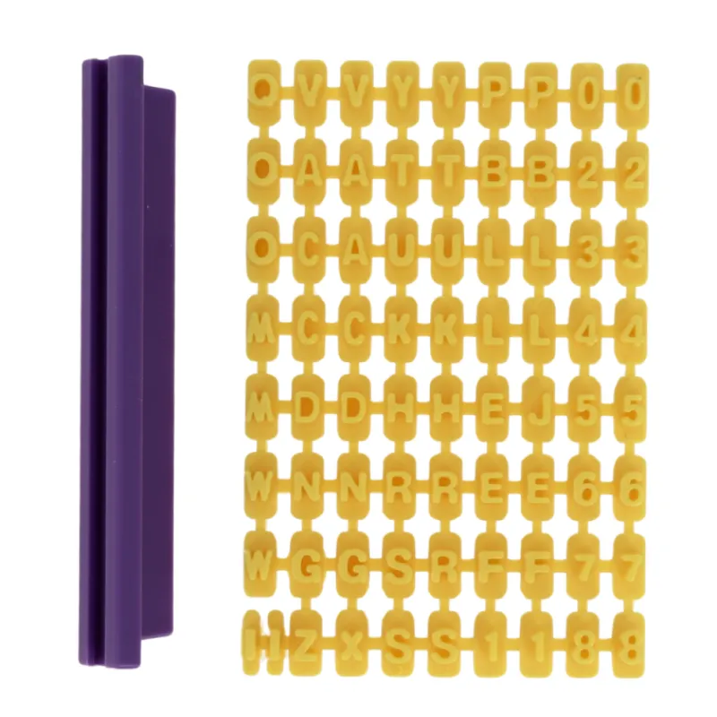 Best Cerf Dellier Kit tampons à biscuits chiffres et lettre