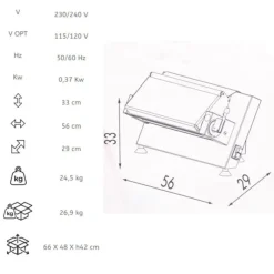 Cerf Dellier Laminoir Giotto Max 45 cm