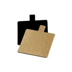 New Cerf Dellier Languette carré carton Or / Noir 7 cm (x 200)