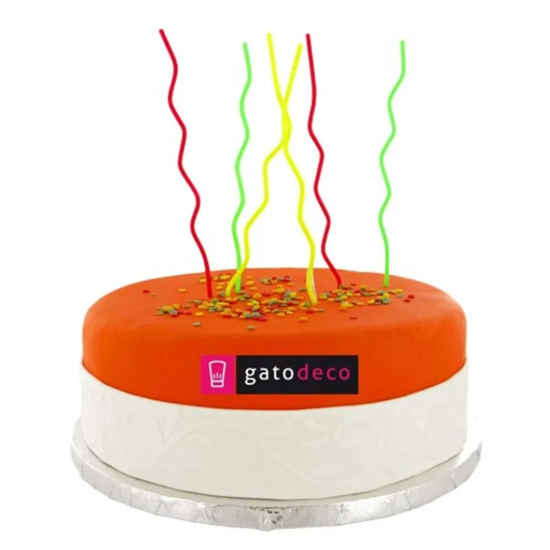 Outlet Cerf Dellier Longues bougies zig-zag (x 6)