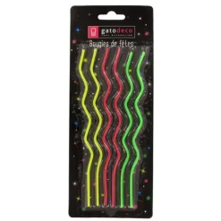 Outlet Cerf Dellier Longues bougies zig-zag (x 6)