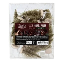 Best Cerf Dellier Lot cake toppers sapins dorés (±30)