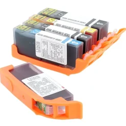 Hot Cerf Dellier Lot de 5 cartouches d'encre alimentaire pour MG5450/MG5550/MG5650/MG6450/MX725/IP7250