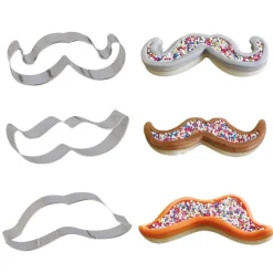 Clearance Cerf Dellier Lot de 3 emporte-pièces moustaches en inox