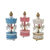 Sale Cerf Dellier Lot de 3 toppers carrousel rose blanc bleu