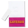 Sale Cerf Dellier Lot sachets motif gâteaux + liens - 14 x 23 cm (x10)