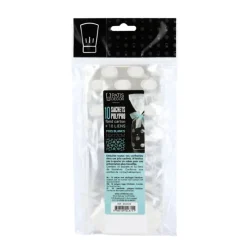 Best Cerf Dellier Lot sachets pois blancs + liens - 10 x 22 cm (x10)