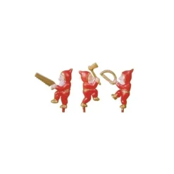 Cerf Dellier Lutins rouges sur piques assortis (x144)