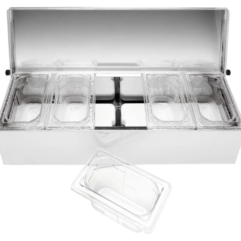 Sale Cerf Dellier Matfer condibox avec 5 bacs GN 1/9 cristal