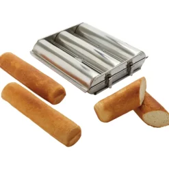 Outlet Cerf Dellier Matfer pain de mie rond triple inox mignon 30 cm diamètre 4,5 cm 180 g