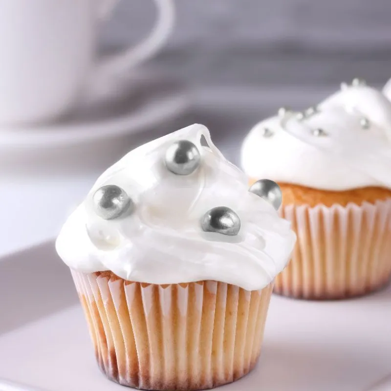 Best Cerf Dellier Maxi perles  argentées comestibles Ø 8 mm 350 g