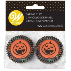 Clearance Cerf Dellier Mini caissette cupcake citrouille Wilton (x100)