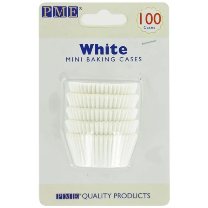 New Cerf Dellier Mini-Caissettes cupcake blanches PME (x100)